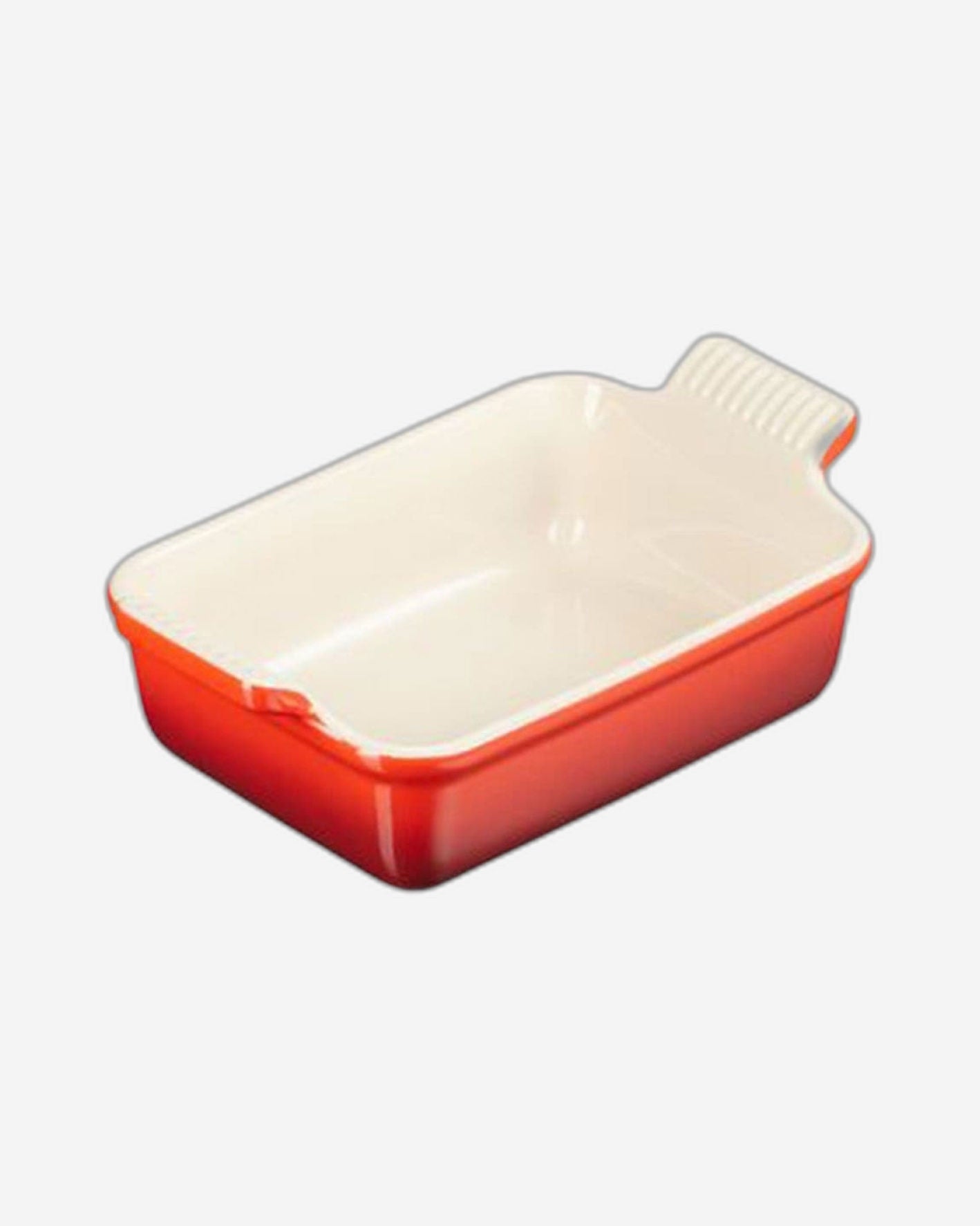 طبق خبز مستطيل غراتان من لو كروزيه، مقاس 24×19 سم، لون أحمر كرزي - 71102190600001