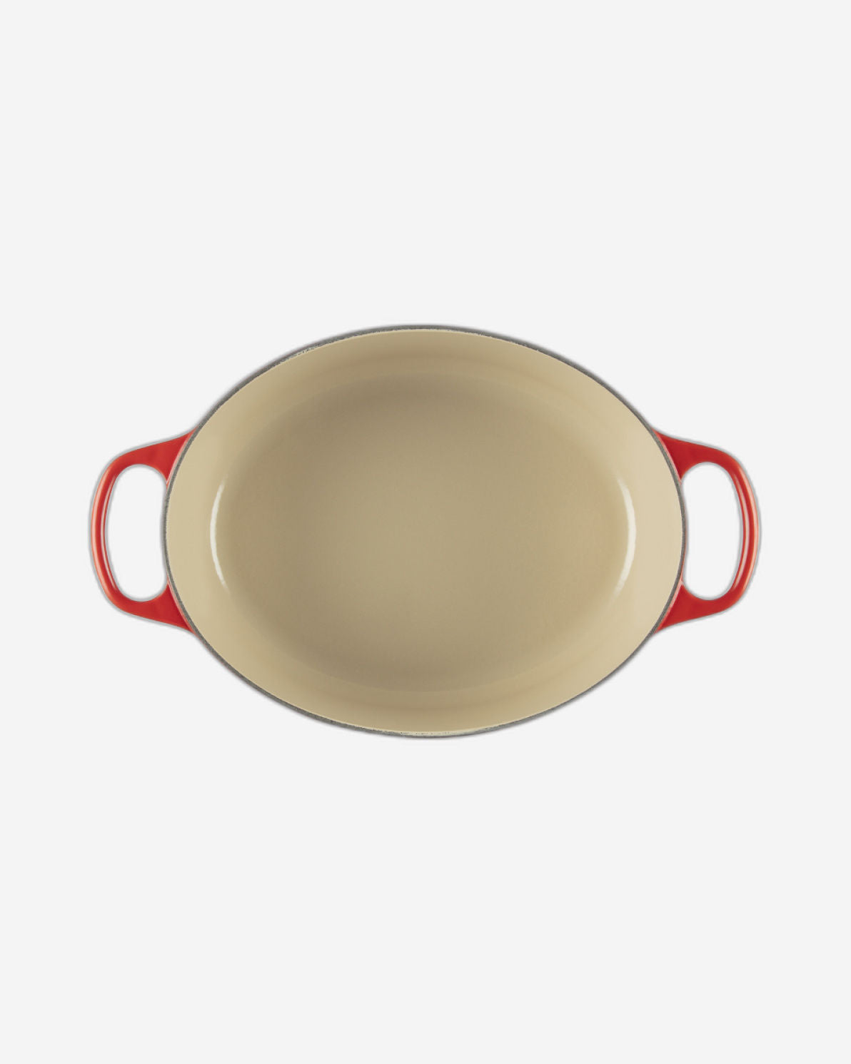 فرن فرن فرنسي بيضاوي من لو كروزيه، 31 سم، لون أحمر كرزي - 21178310602430