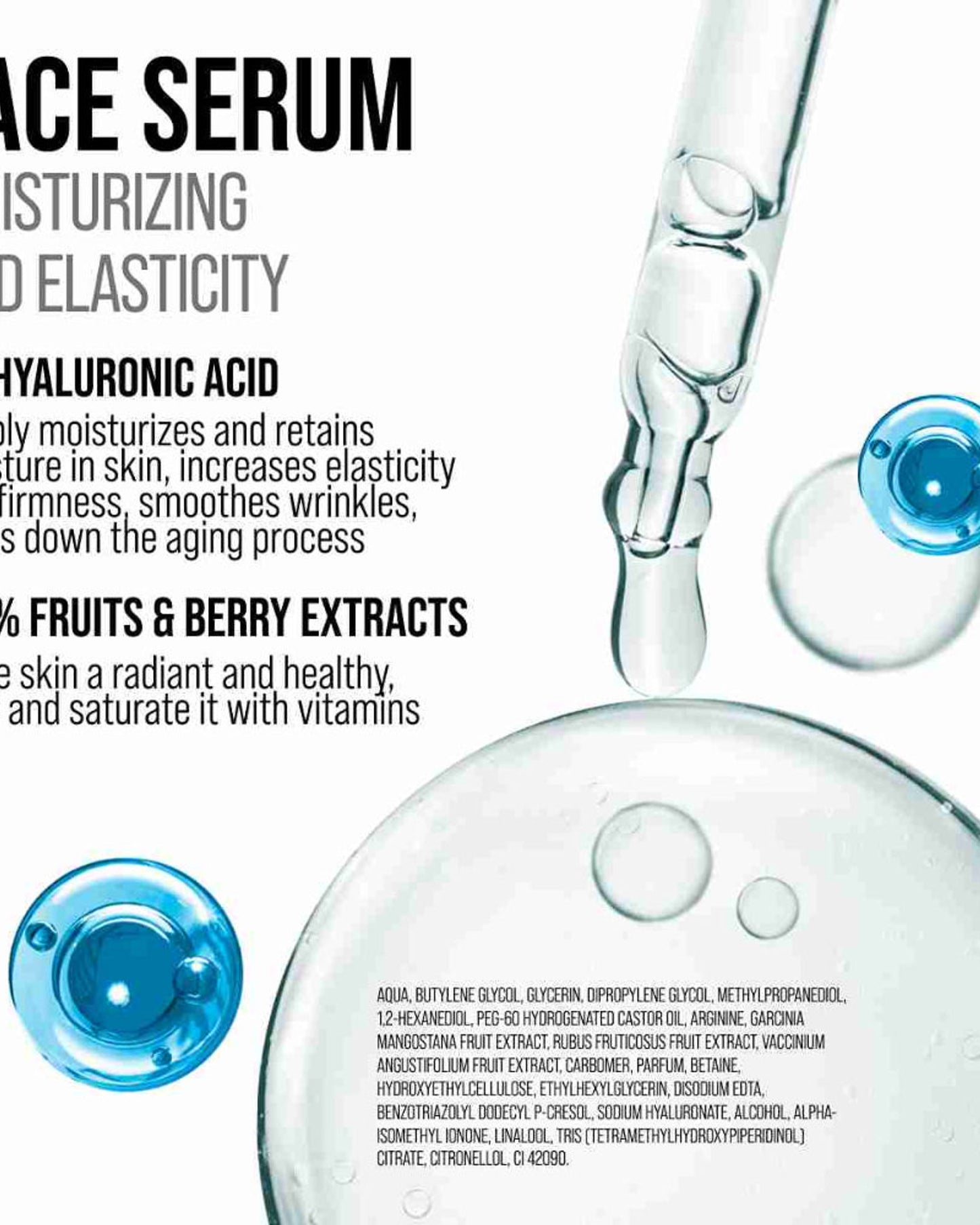 سيروم مرطب للوجه 7DAYS مع حمض الهيالورونيك بنسبة 1% 30 مل