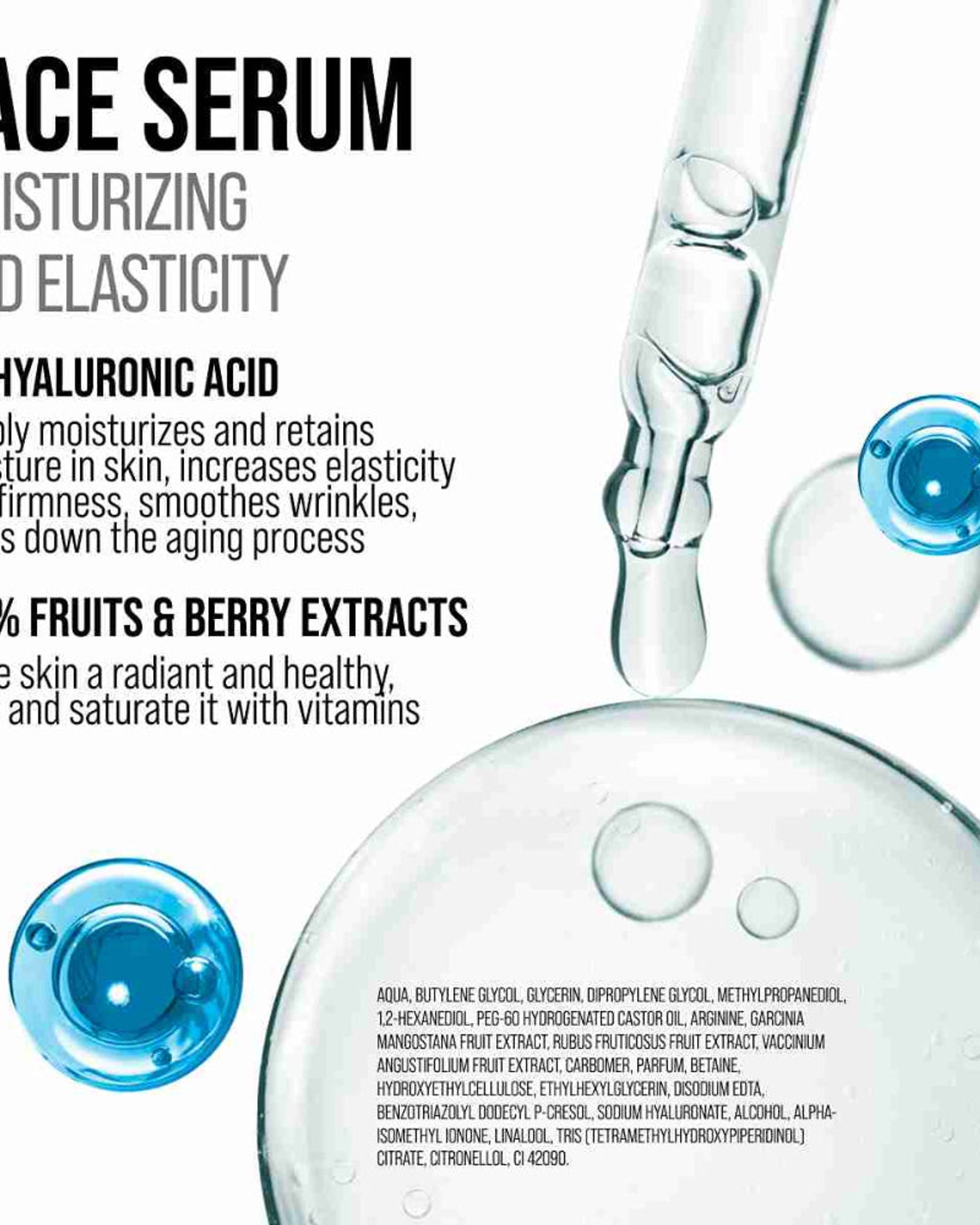 سيروم مرطب للوجه 7DAYS مع حمض الهيالورونيك بنسبة 1% 30 مل