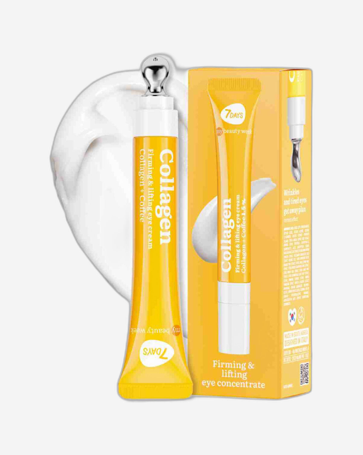 كريم العيون 7DAYS بالكولاجين - العناية بالبشرة الكورية 18 مل