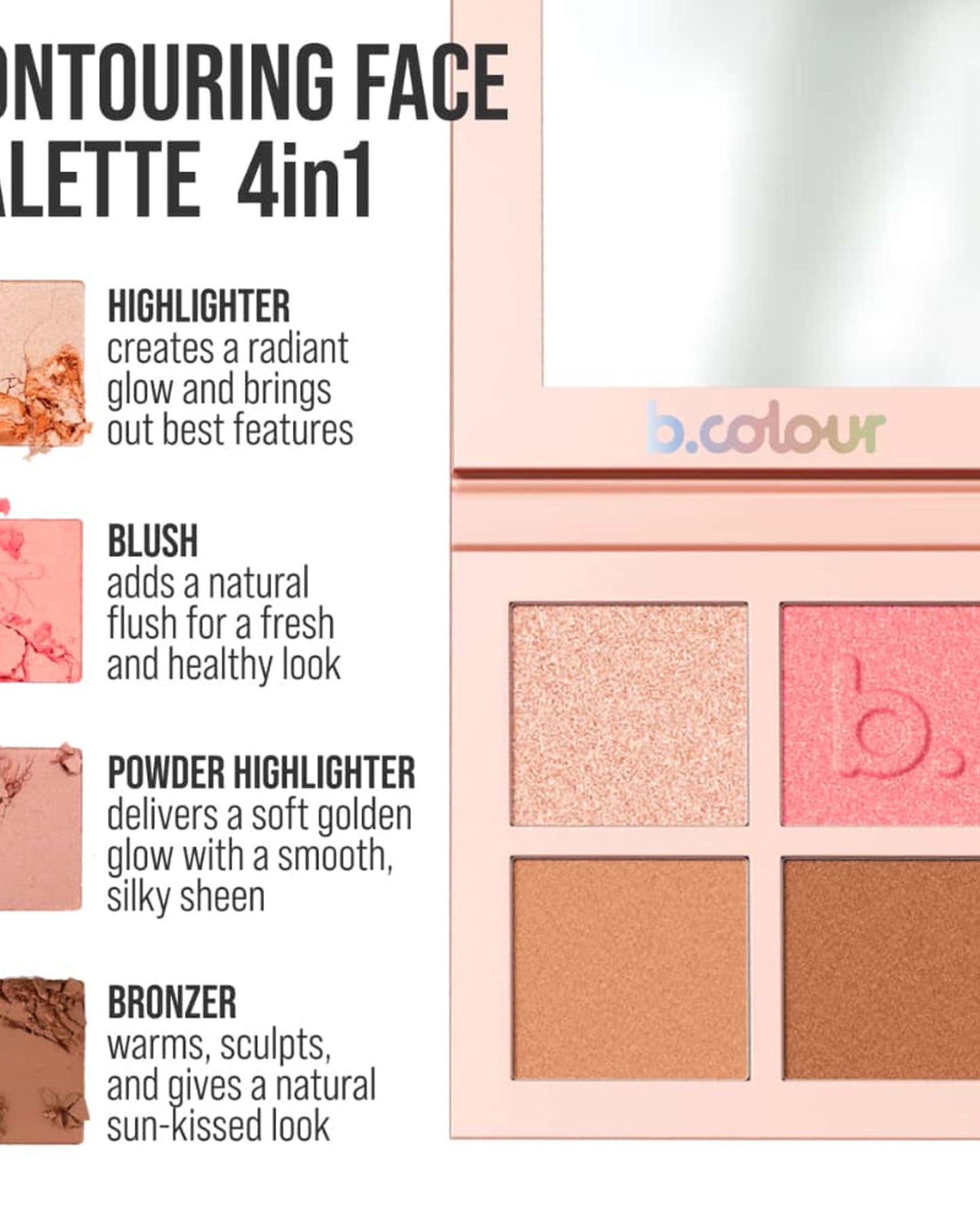 لوحة كونتور هايبر جلو 4 في 1 من بي.كولور 7DAYS