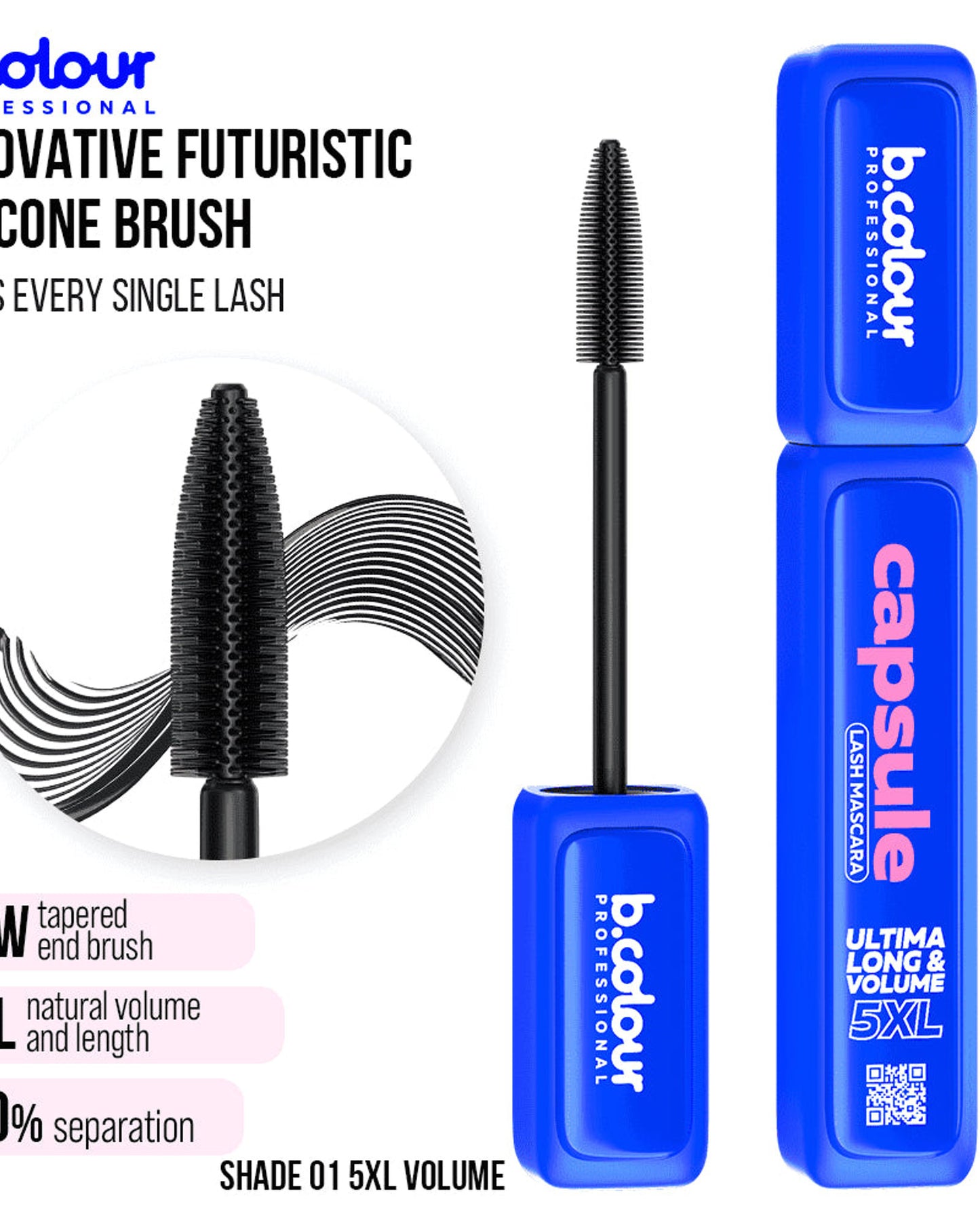 ماسكارا بي.كولور بروفيشنال 5XL فوليوم بلاك