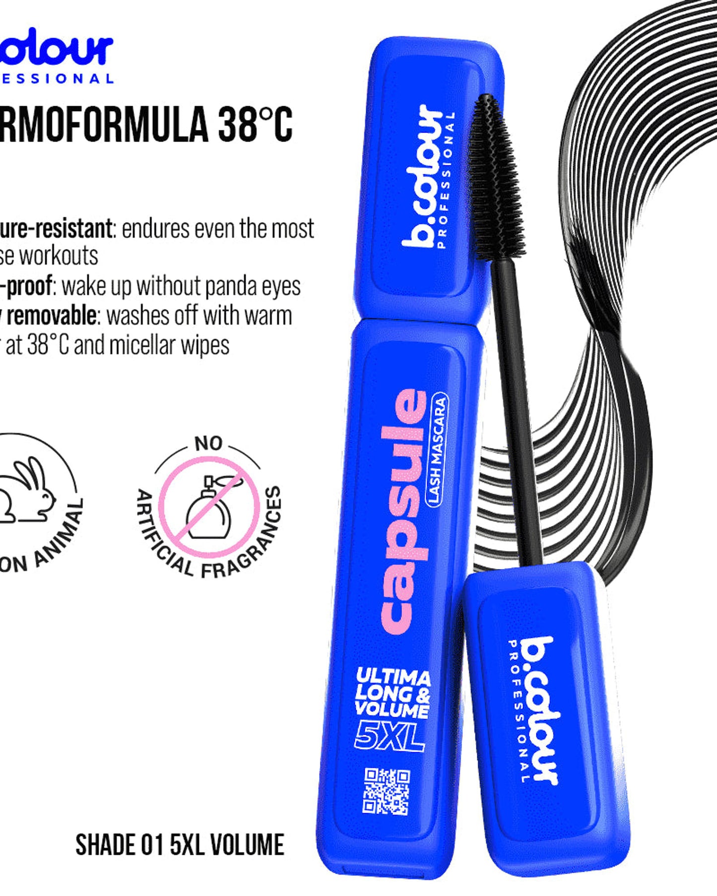 ماسكارا بي.كولور بروفيشنال 5XL فوليوم بلاك