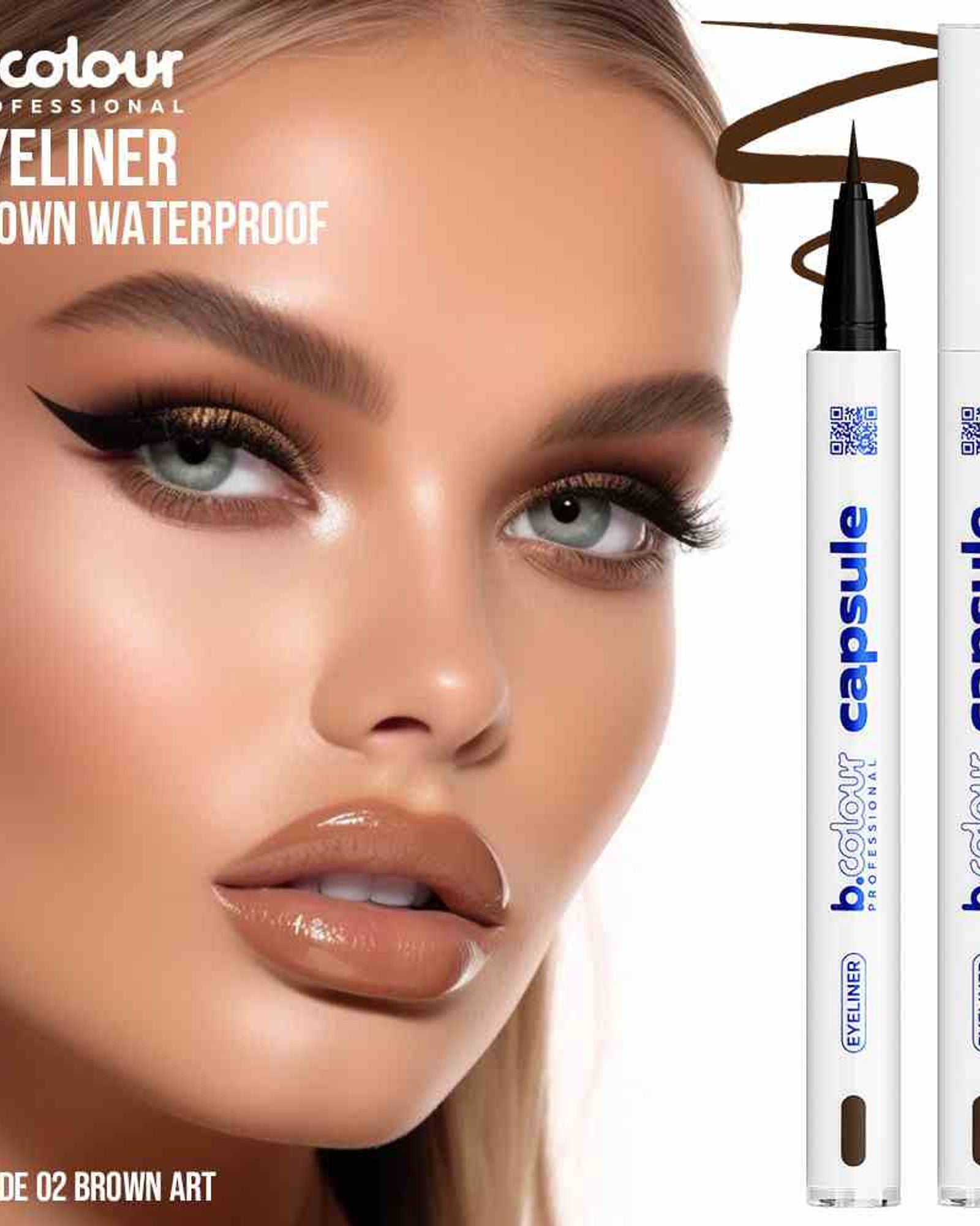 كحل سائل بني مقاوم للماء من بي. كولور بروفيشنال 02 بني فني