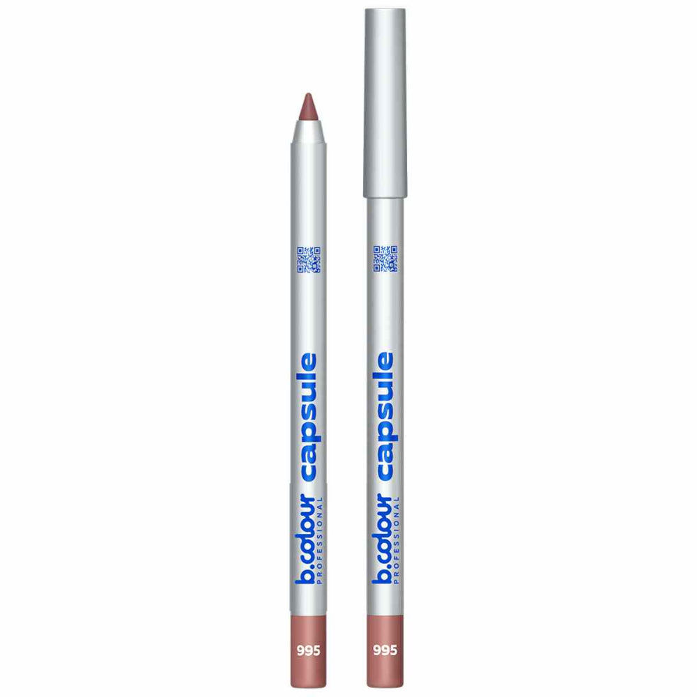 B.COLOUR PROFESSIONAL Lip Liner 995 - Long-Lasting Brown Matte Lip Pencil