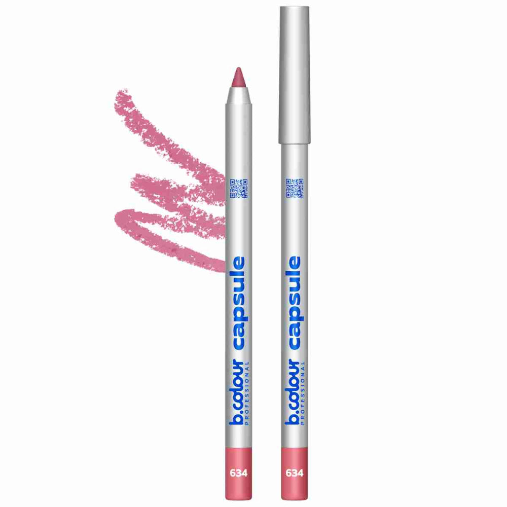 قلم تحديد الشفاه 634 من بي. كولور بروفيشنال كابسول - قلم شفاه مطفي يدوم طويلاً بلون وردي نود
