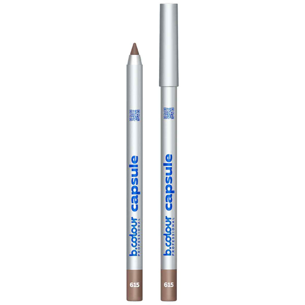 B.COLOUR PROFESSIONAL Lip Liner 615 - Long-Lasting Brown Nude Matte Lip Pencil

