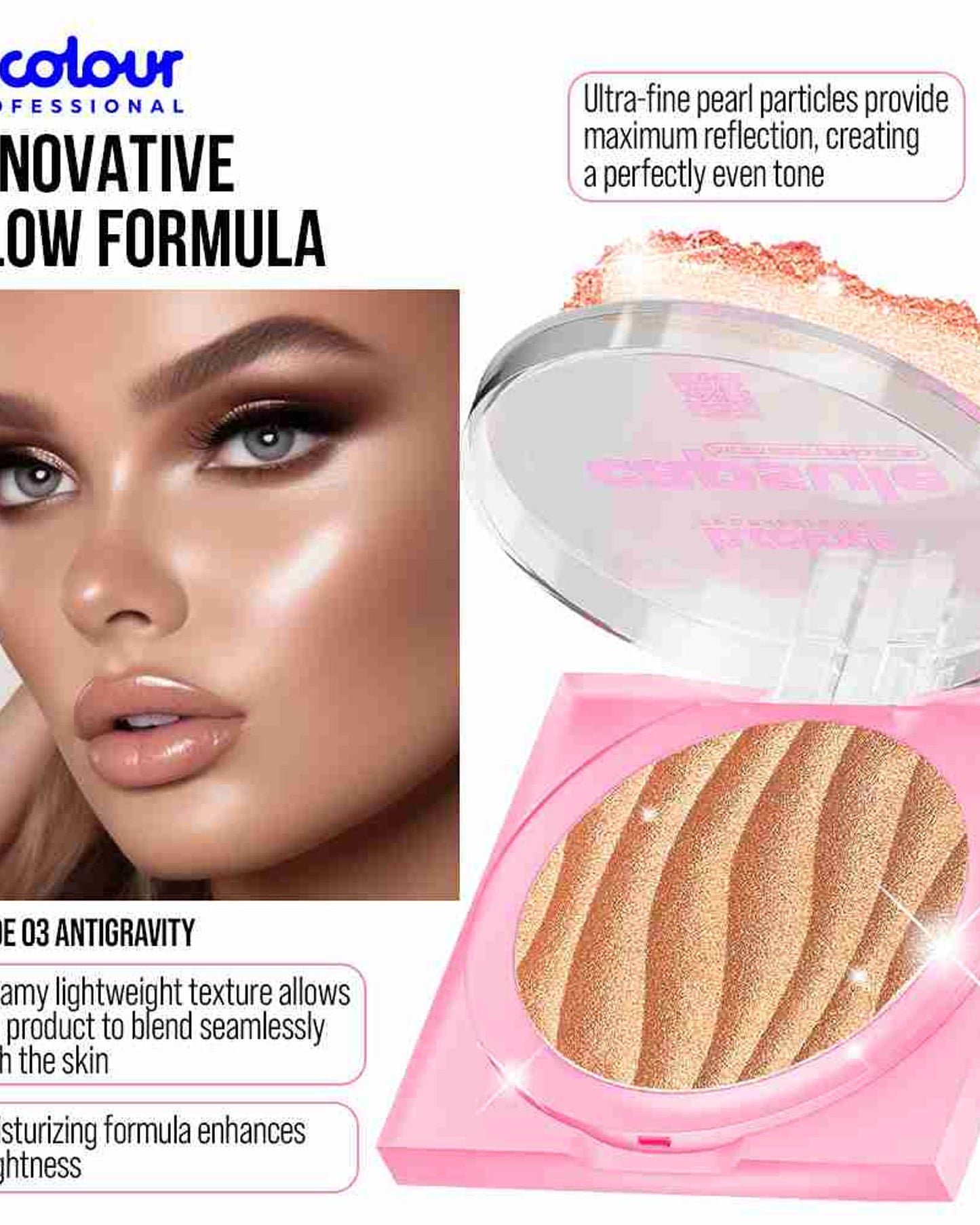 قلم تمييز احترافي من بي كولور 03 مضاد للجاذبية