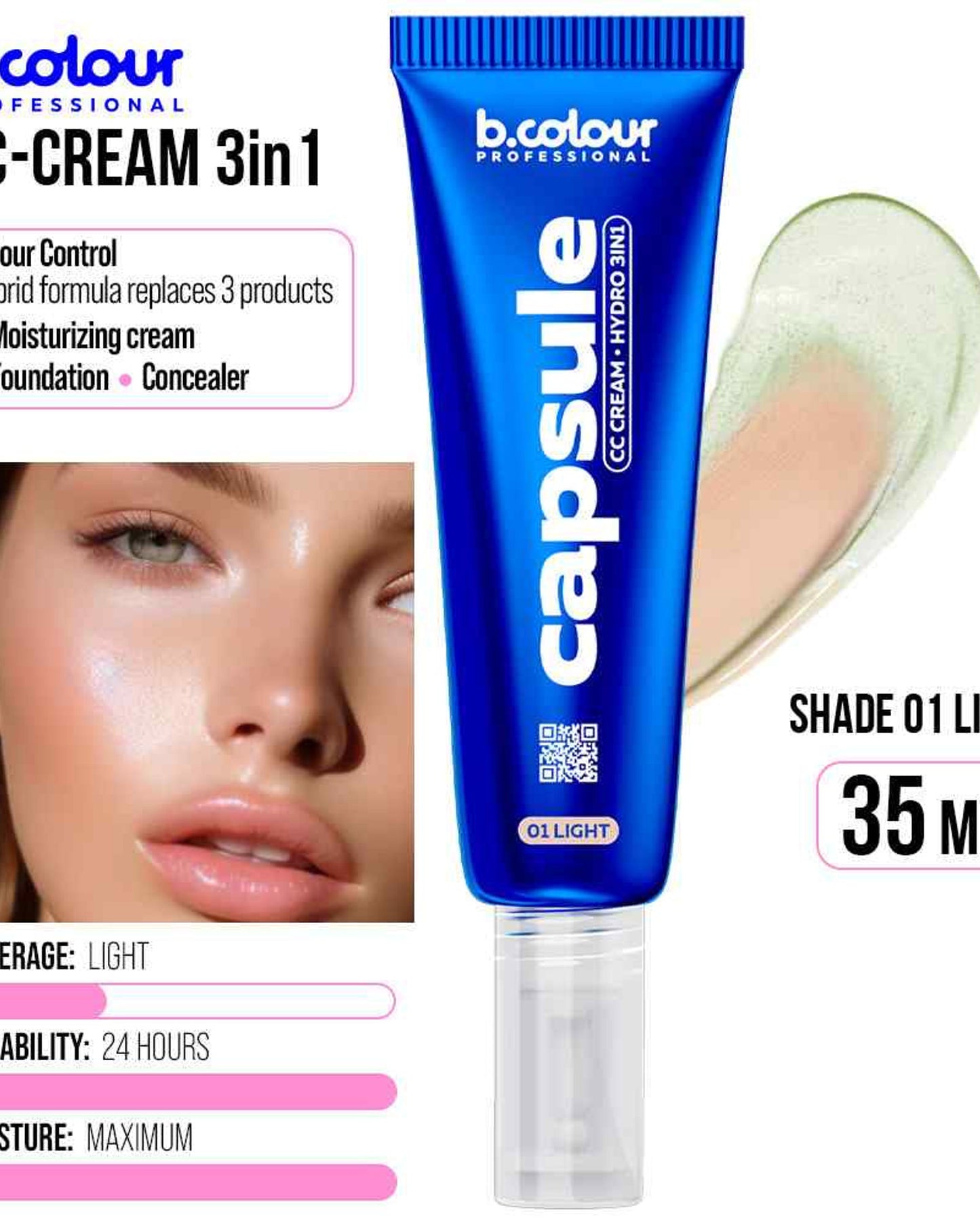 كريم سي سي بي كولور بروفيشنال 01 فاتح 35 مل