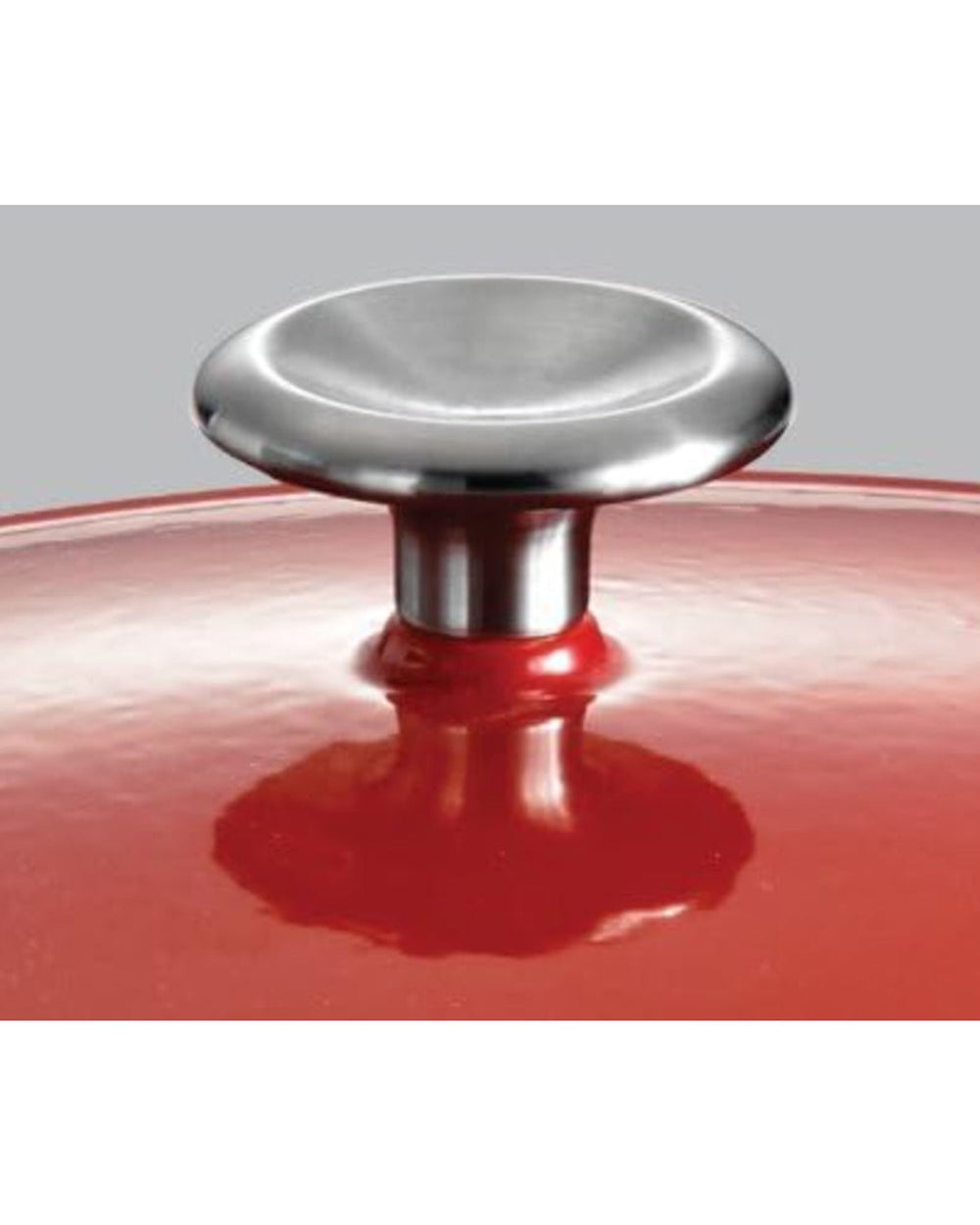 فرن هولندي بيضاوي الشكل من ترامونتينا برازيل سيريز 1000، سعة 7 كوارت، مطلي بالمينا الأحمر ومغطى بحديد الزهر