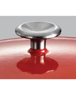 فرن هولندي بيضاوي الشكل من ترامونتينا برازيل سيريز 1000، سعة 7 كوارت، مطلي بالمينا الأحمر ومغطى بحديد الزهر