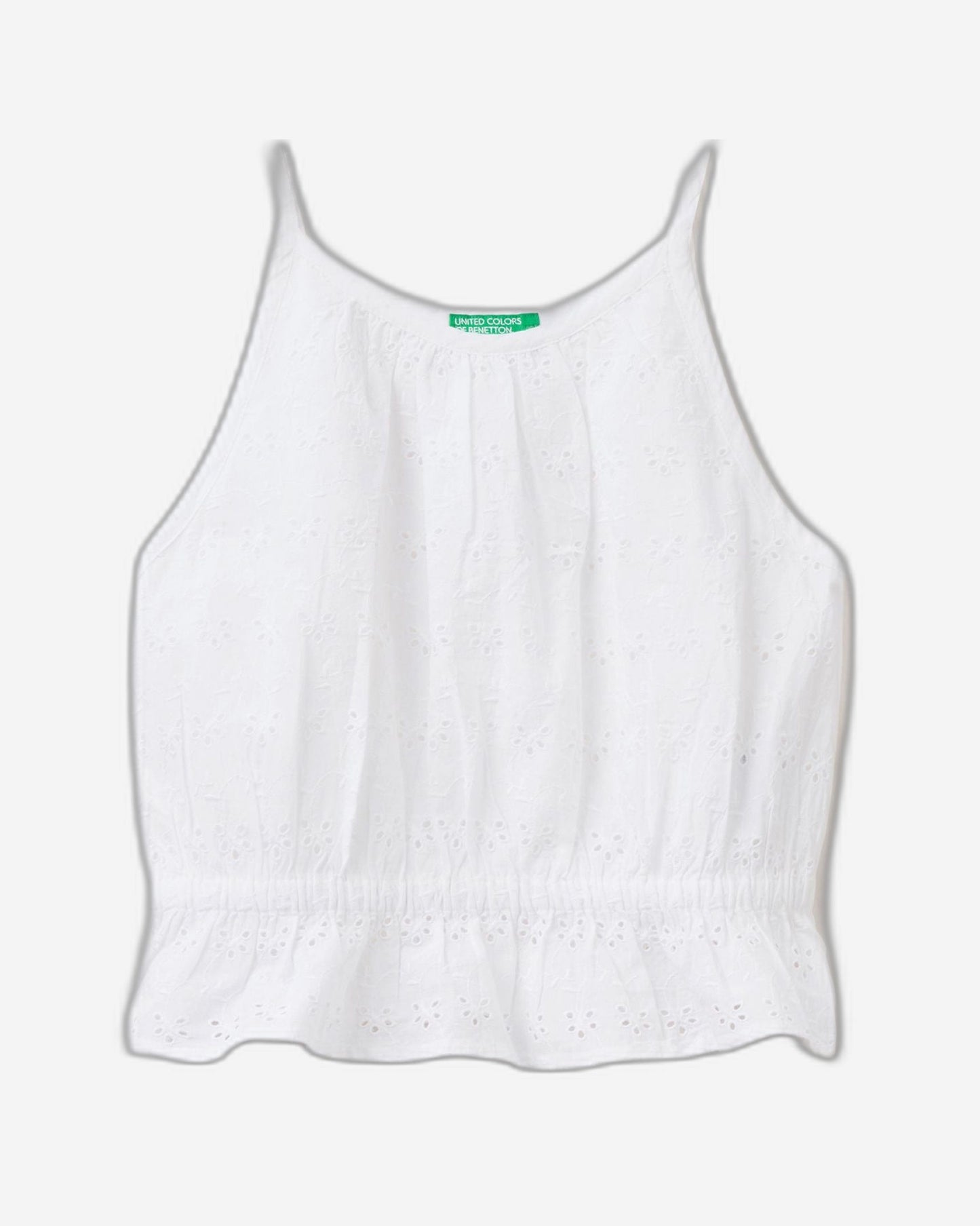 قمة مع التطريز anglaise broderie