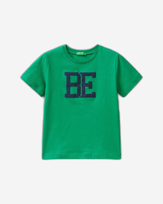 تي شيرت من القطن العضوي بنسبة 100% مع شعار