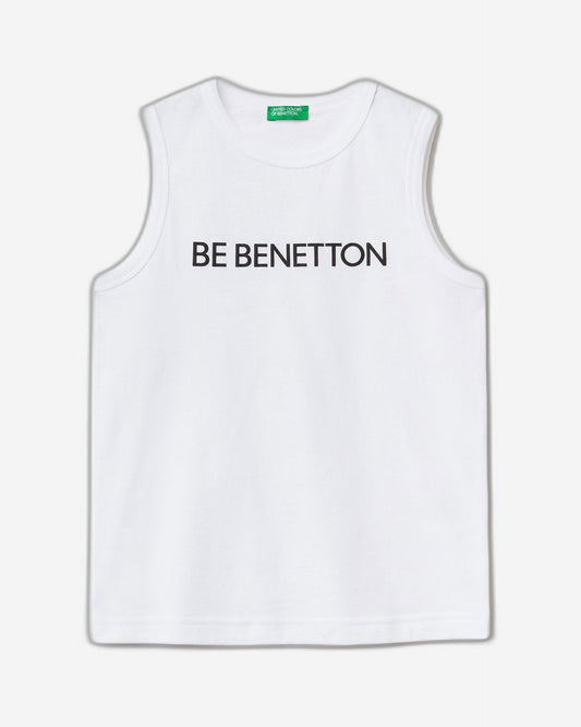 تانك توب مصنوع من القطن العضوي بنسبة 100% مع شعار