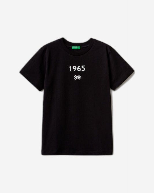 تي شيرت من القطن العضوي بنسبة 100% مع شعار