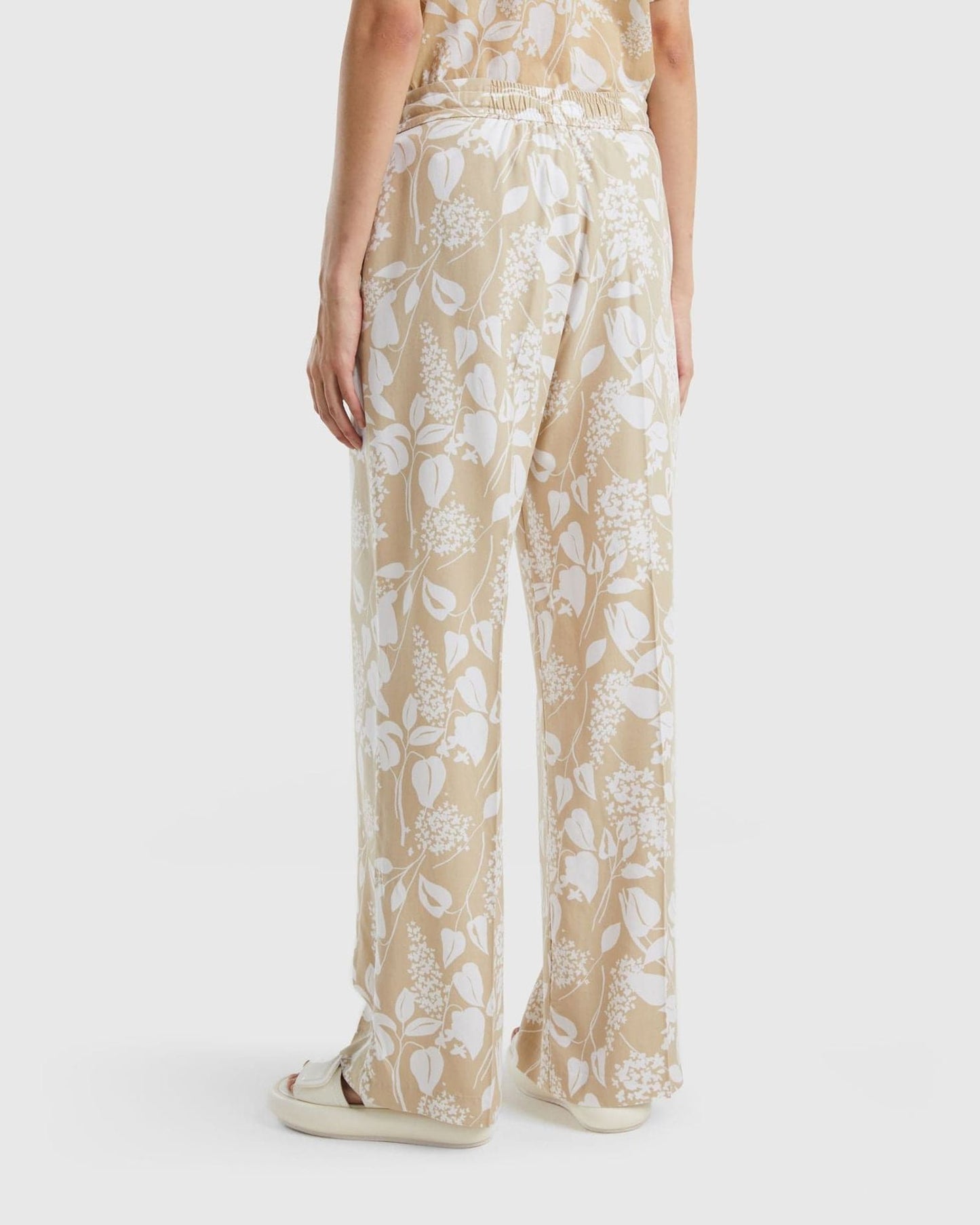 بنطلون مطبوع برباط