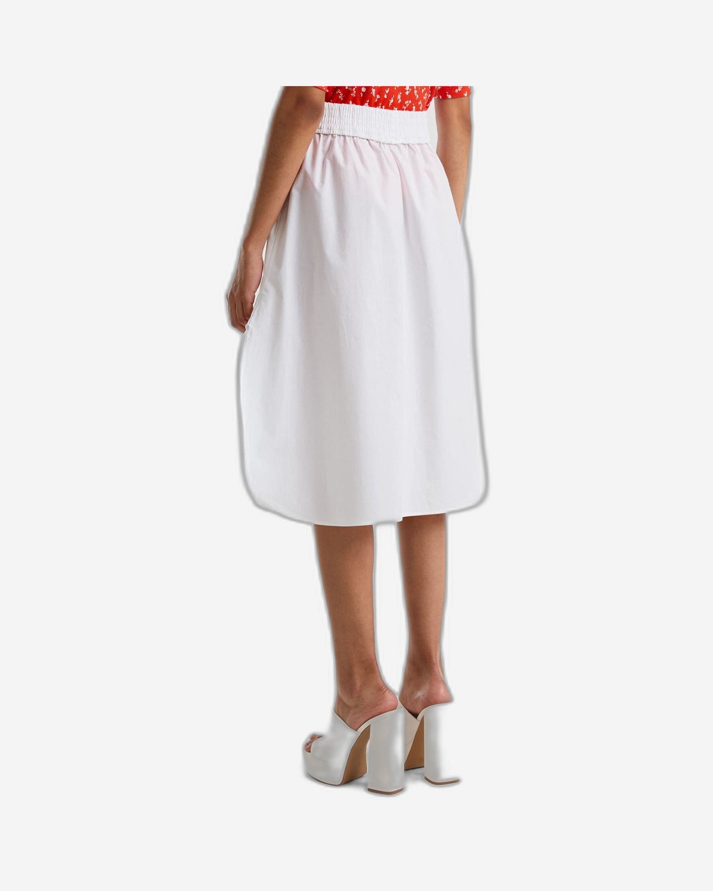 تنورة ميدي من القطن بنسبة 100%