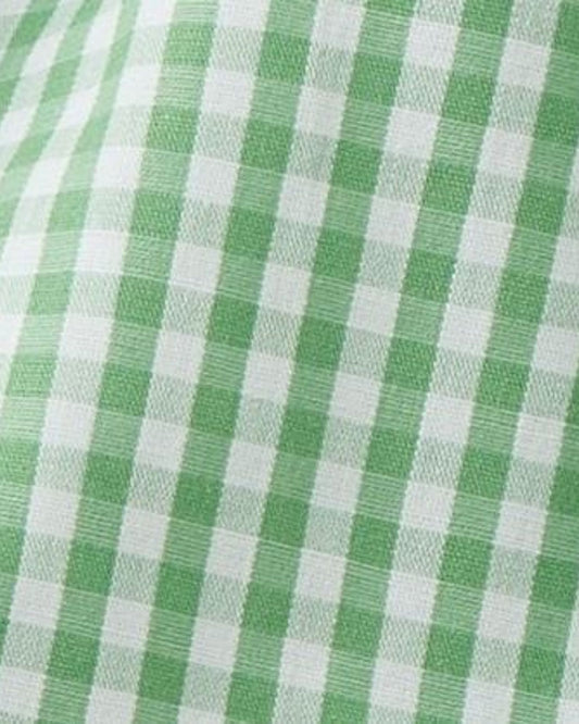 بلوزة فيشي قصيرة مع كشكشة