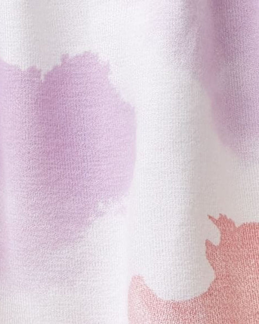 بلوزة قصيرة بتصميم صبغ التعادل مع كشكشات