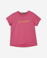 تي شيرت من القطن العضوي مع طباعة الشعار