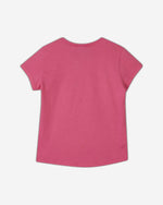 تي شيرت من القطن العضوي مع طباعة الشعار