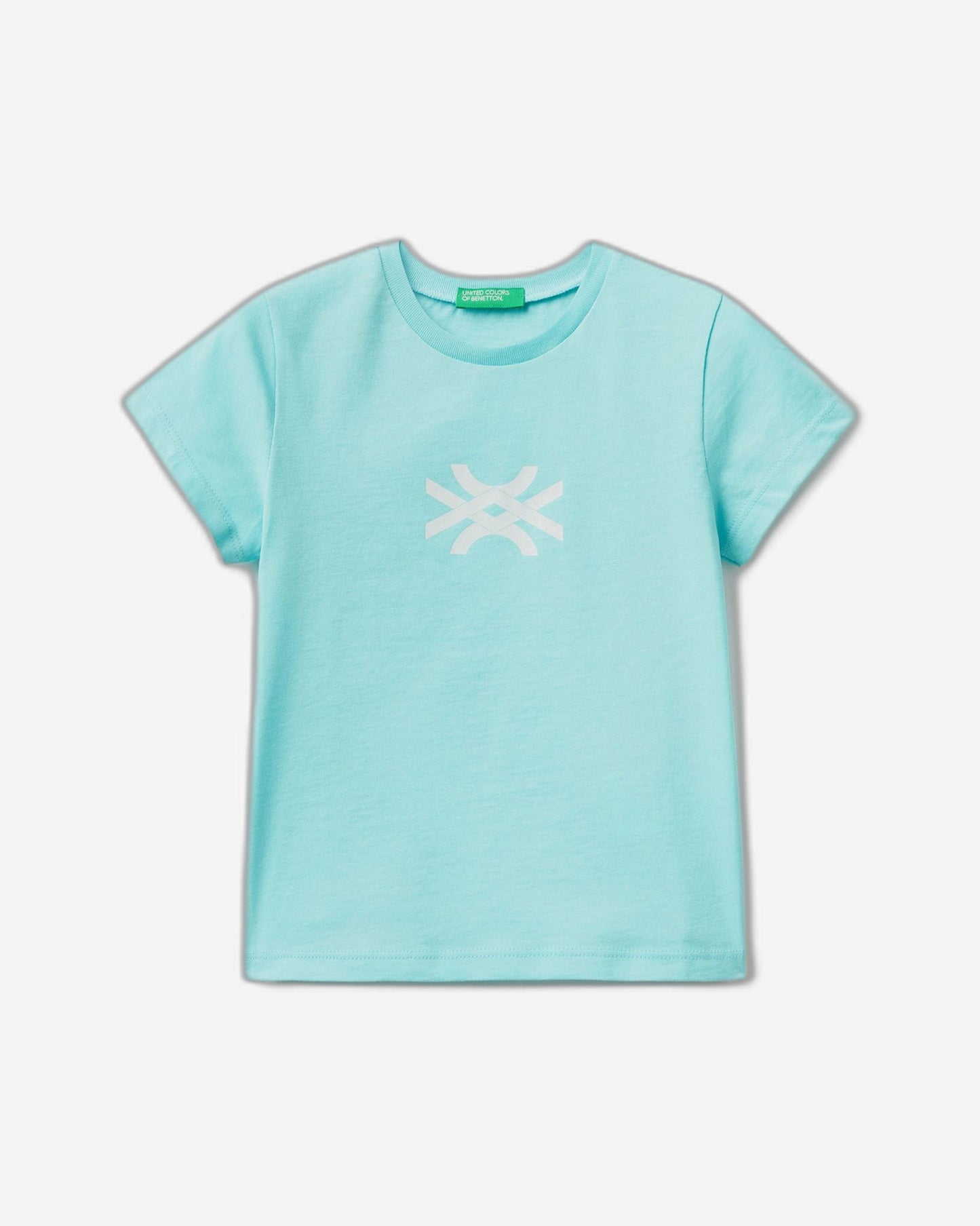 تي شيرت من القطن العضوي مع طباعة الشعار