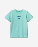 تي شيرت من القطن العضوي بنسبة 100% مع شعار