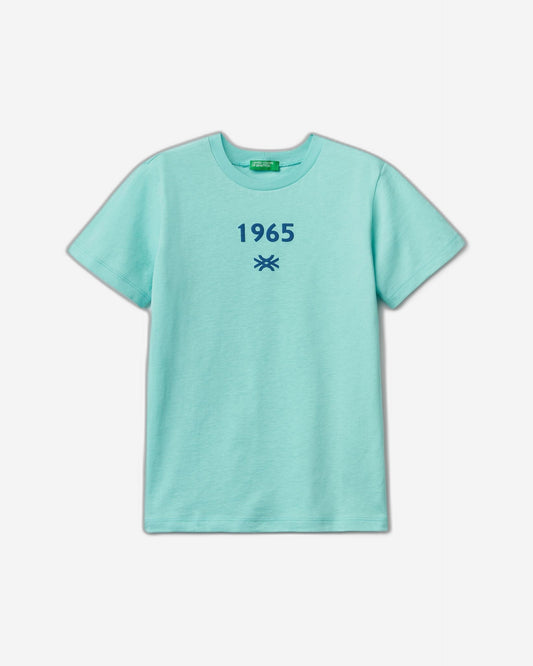 تي شيرت من القطن العضوي بنسبة 100% مع شعار