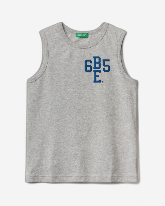 تانك توب مصنوع من القطن العضوي بنسبة 100% مع شعار