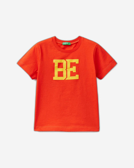 تي شيرت من القطن العضوي بنسبة 100% مع شعار