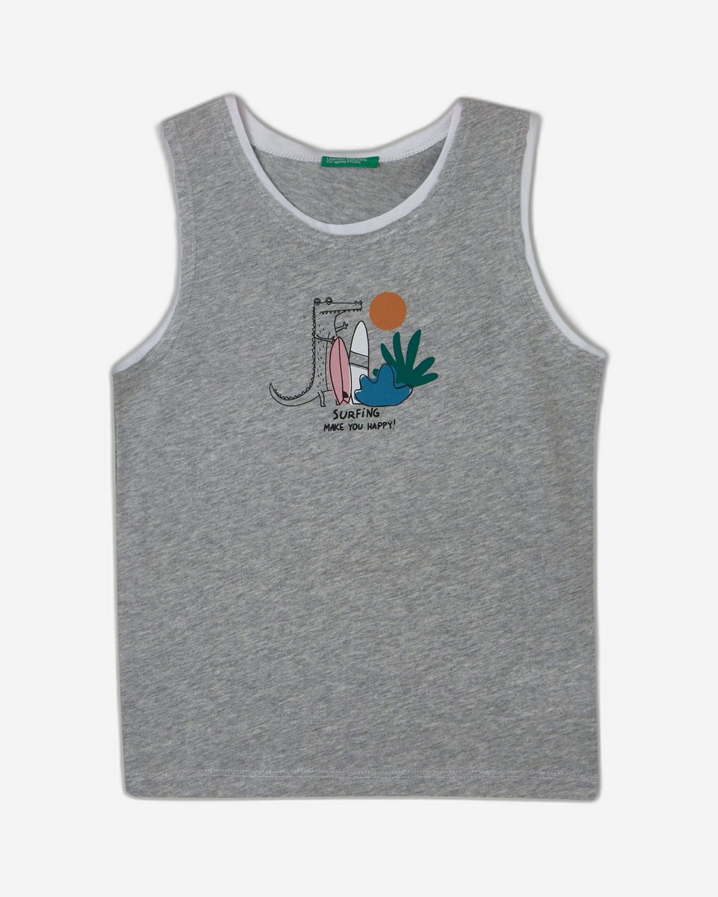 قميص داخلي خفيف الوزن مع طباعة