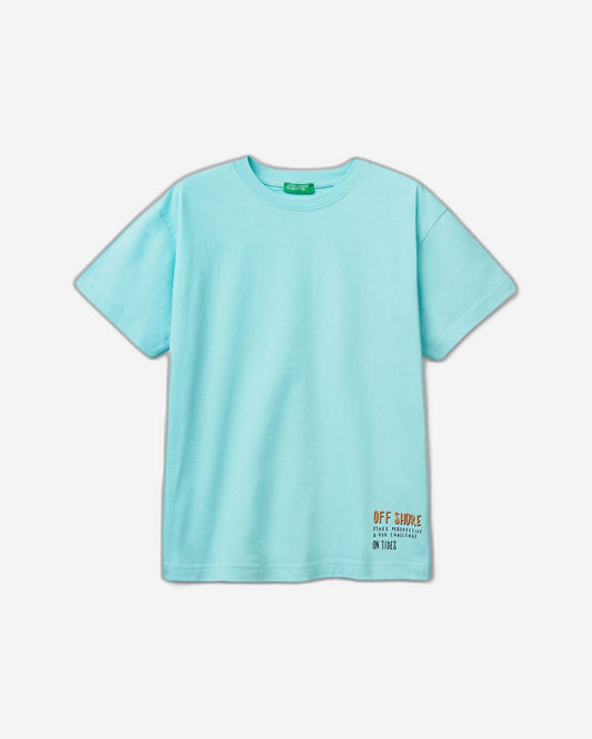 تي شيرت كبير الحجم بطبعة فوتوغرافية