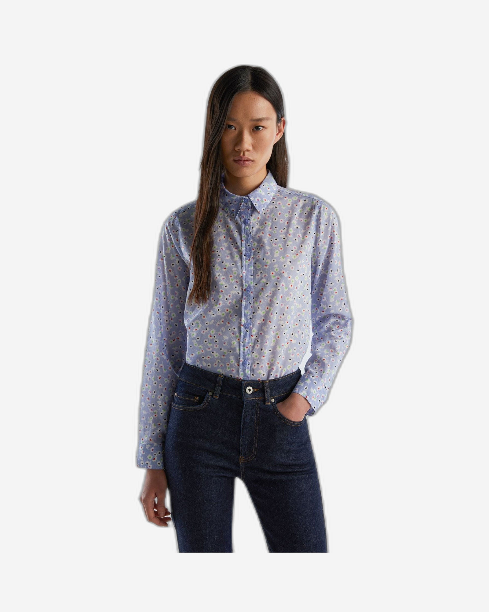 قميص منقوش مصنوع من القطن بنسبة 100%