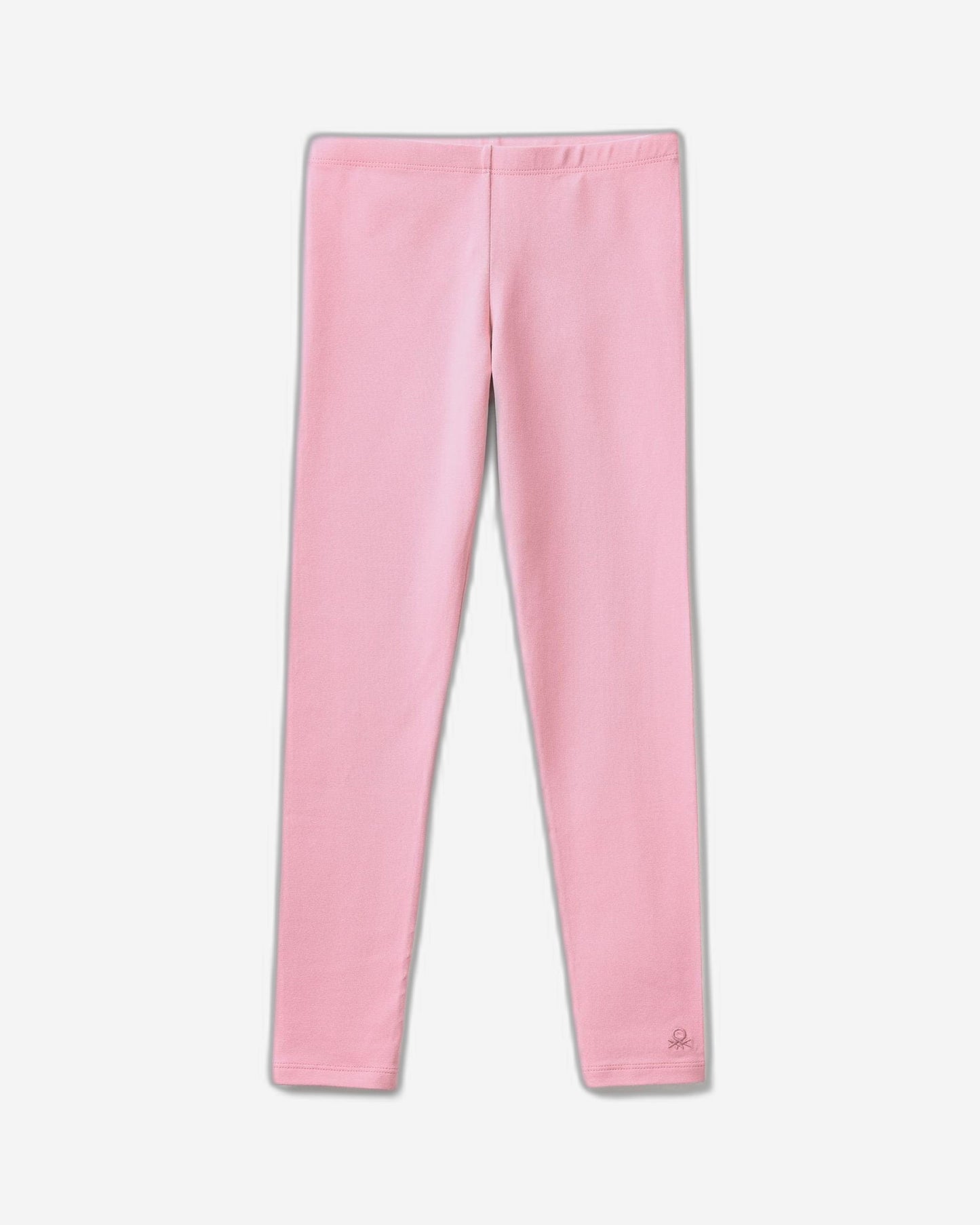 بنطال ضيق من القطن المرن مع شعار