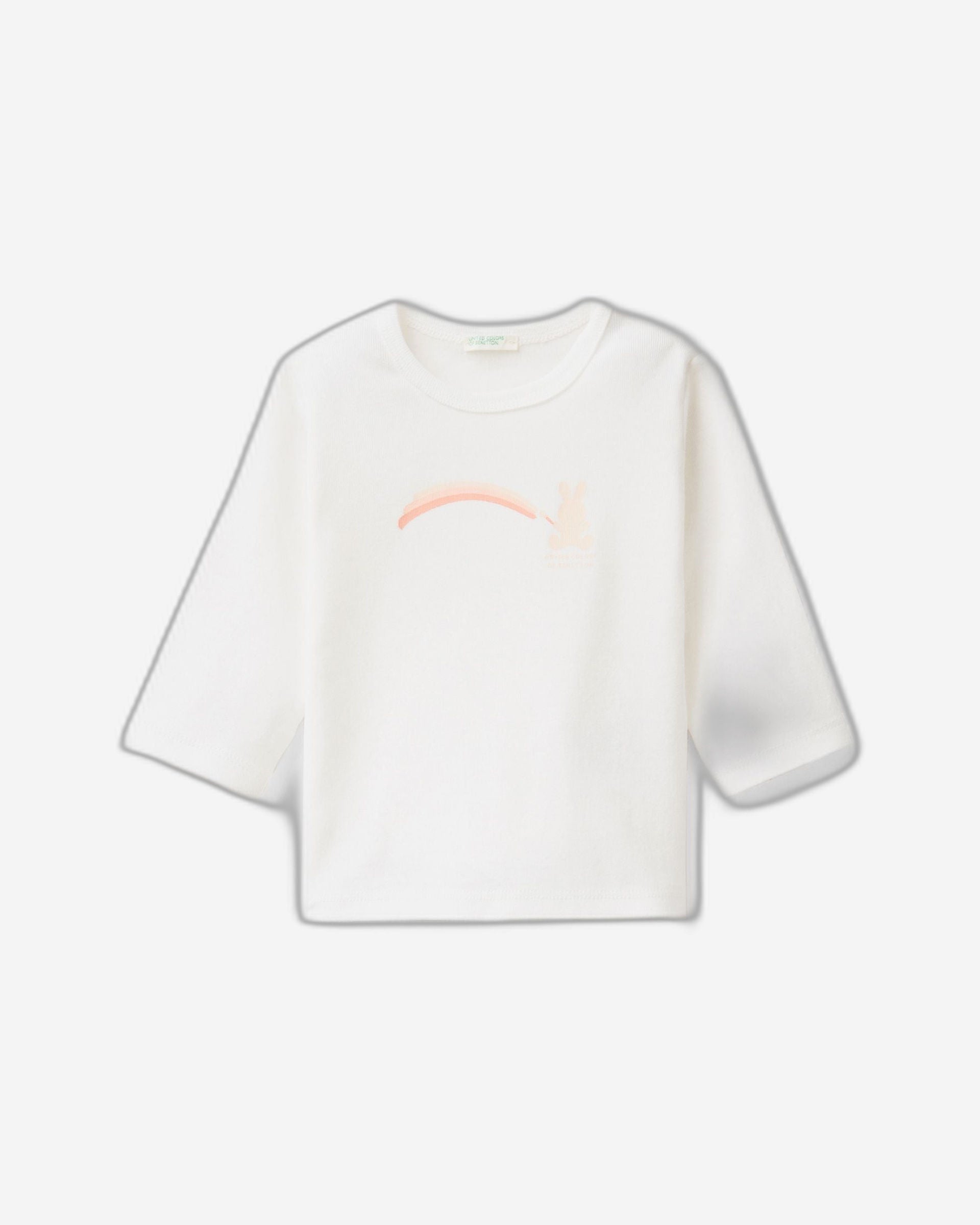 تي شيرت بأكمام طويلة مصنوع من القطن العضوي بنسبة 100%