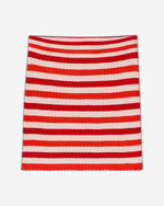 تنورة قصيرة مخططة