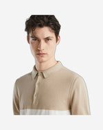 قميص بولو محبوك بألوان متعددة