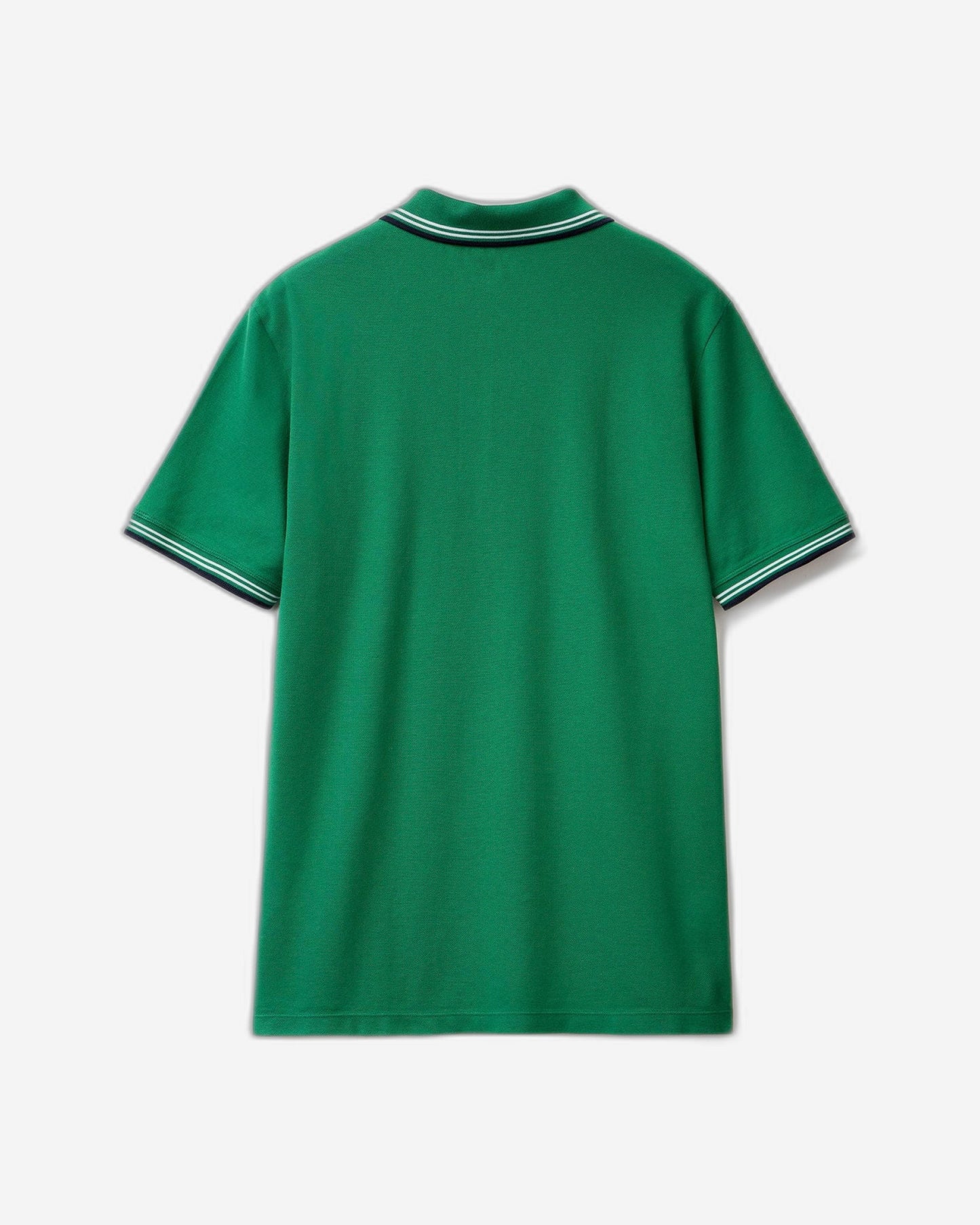 قميص بولو من القطن المطاطي بأكمام قصيرة