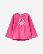 تي شيرت قطني 100% مع شعار