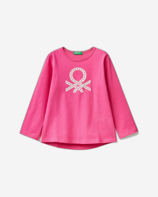 تي شيرت قطني 100% مع شعار