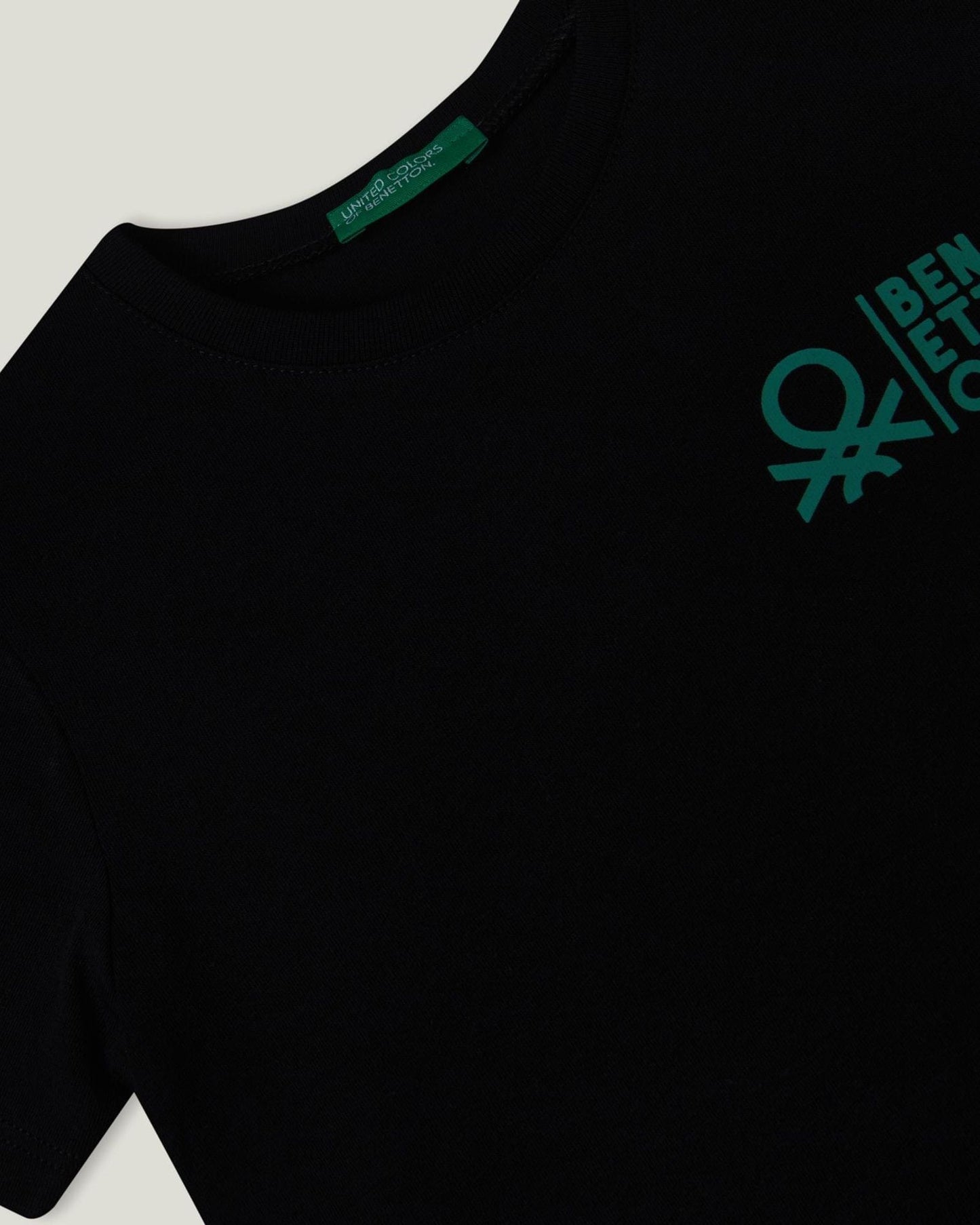 تي شيرت قطني 100% مع شعار