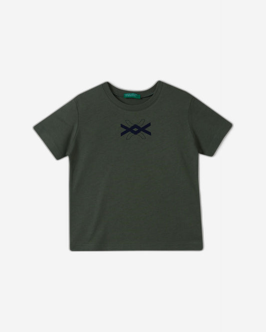 تي شيرت قطني 100% مع شعار