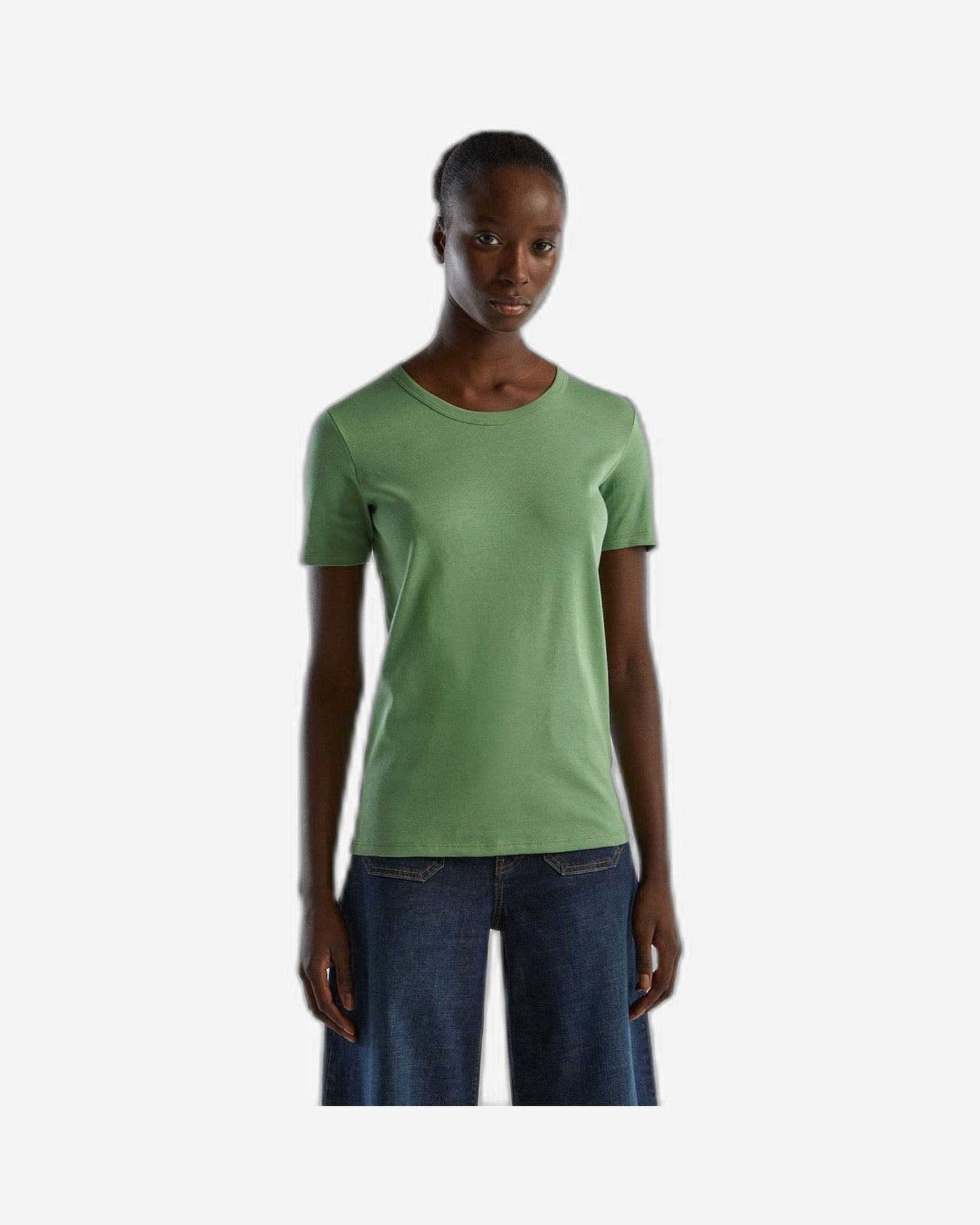 تي شيرت قطني طويل الألياف