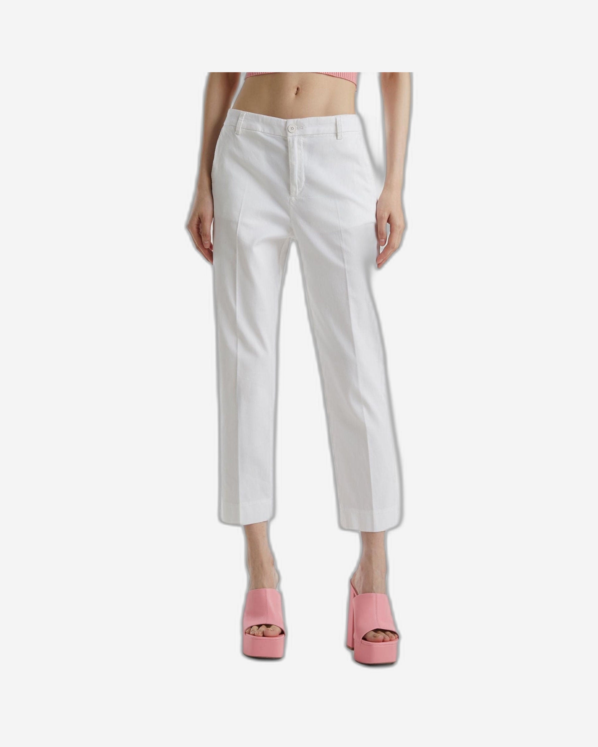 بنطال تشينو قصير من القطن المرن