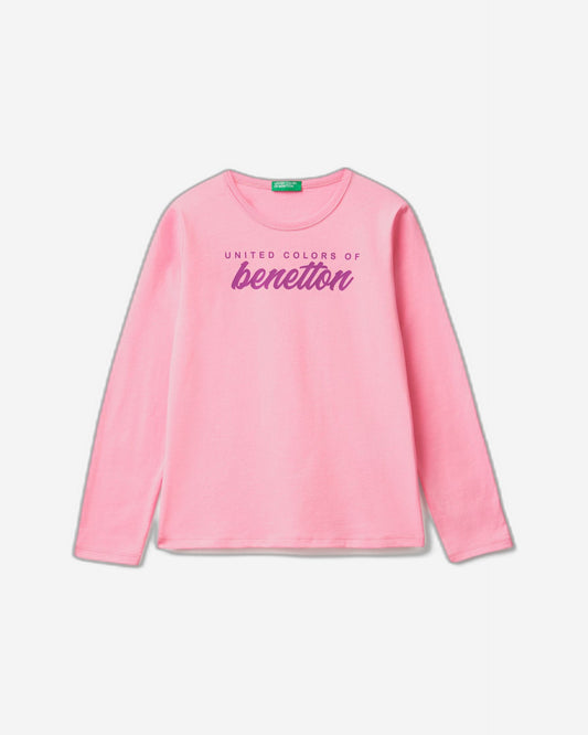 تي شيرت بأكمام طويلة مصنوع من القطن بنسبة 100%