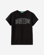 تي شيرت قطني 100% مع شعار