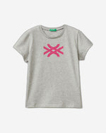 تي شيرت قطني 100% مع شعار