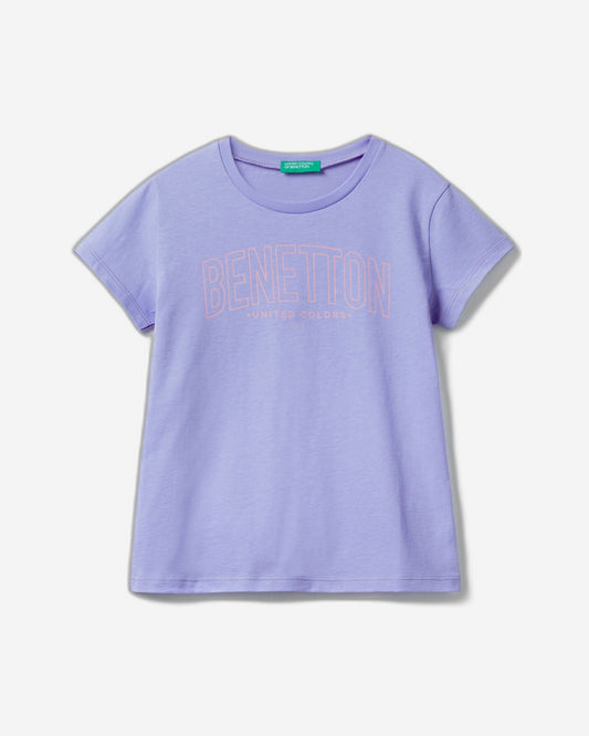 تي شيرت قطني 100% مع شعار