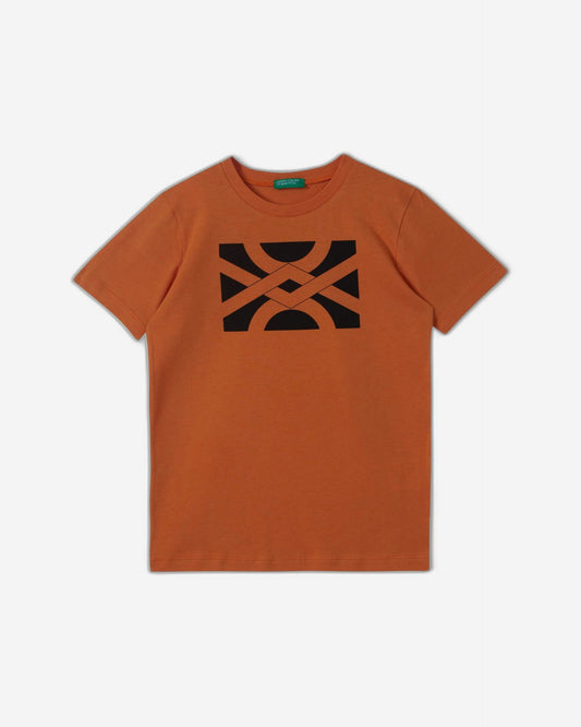 تي شيرت قطني 100% مع شعار